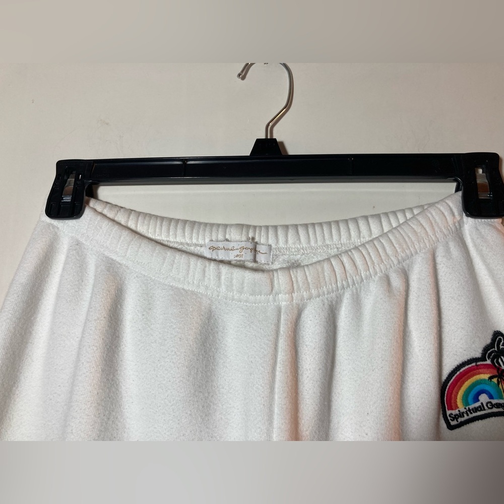 Spiritual Gangster Perfect Terry Sweatpants Rainbow Patch Cotton Size Large - Picture 8 of 16